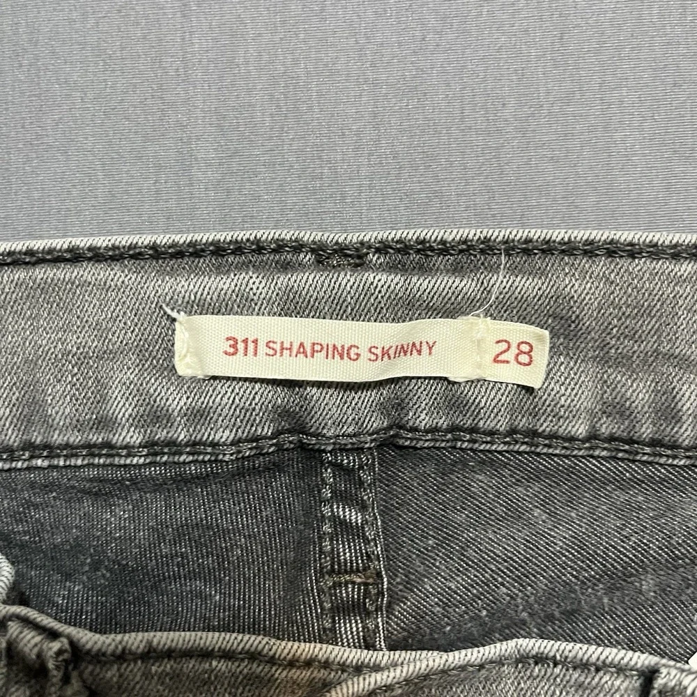 LEVI'S Womens 311 Shaping Skinny Jeans W28 Grey Cotton - Picture 4 of 7